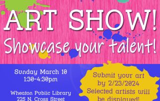 Pop-Up Art Show Announcement Graphic